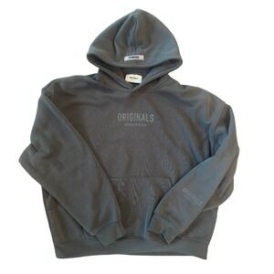 Mens Dark Gray Hoodie Original Athletic Apparel